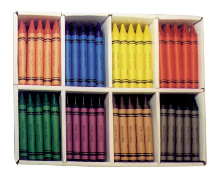 Crayons - EC Jumbo Box of 200 (25 x 8 Colours)